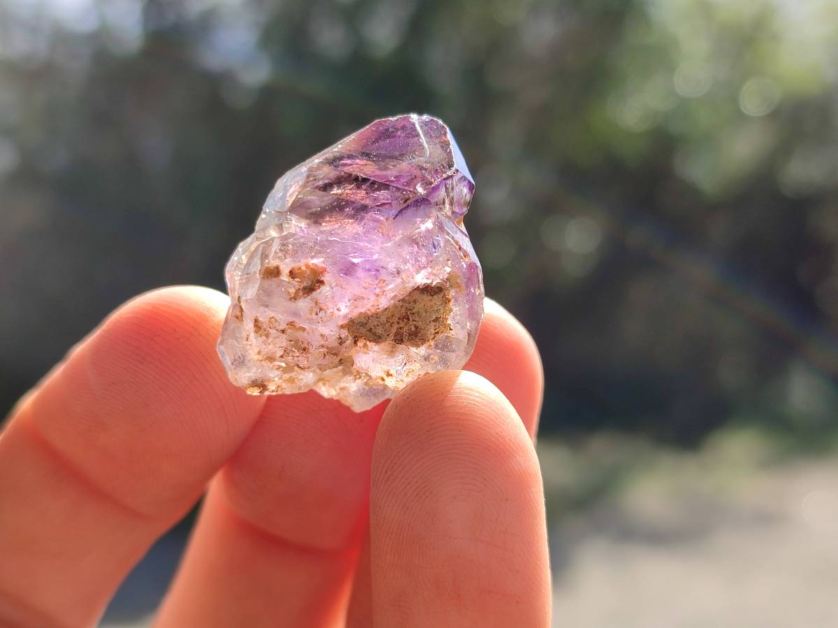 Natural Window Amethyst Crystals x 35 From Chiredzi, Zimbabwe - Toprock Gemstones and Minerals 