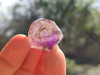 Natural Window Amethyst Crystals x 35 From Chiredzi, Zimbabwe
