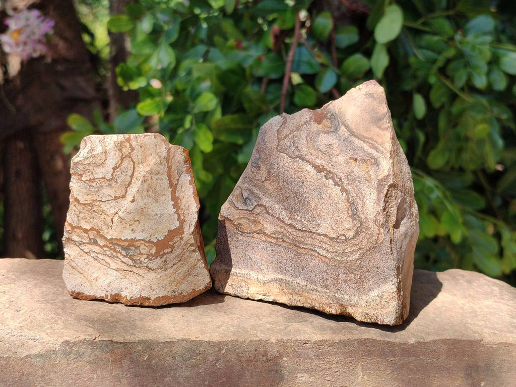 Natural Cobbed Picture Stone Jasper Specimens x 12 From Ais-Ais, Namibia - Toprock Gemstones and Minerals 