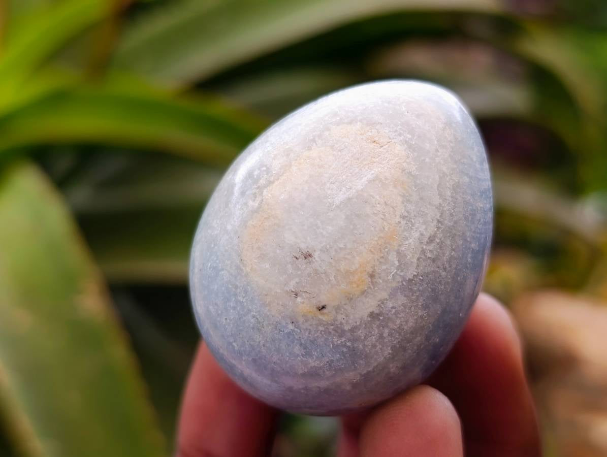 Polished Blue Calcite Eggs x 20 From Ihadilalana, Madagascar - Toprock Gemstones and Minerals 