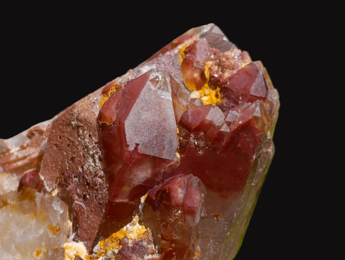 Natural Red Hematoid Quartz Clusters x 5 From Karoi, Zimbabwe - Toprock Gemstones and Minerals 