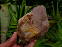 Natural Red Hematoid Quartz Clusters x 5 From Karoi, Zimbabwe