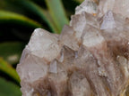 Natural Smokey Phantom Quartz Clusters x 3 From Luena, Congo - Toprock Gemstones and Minerals 