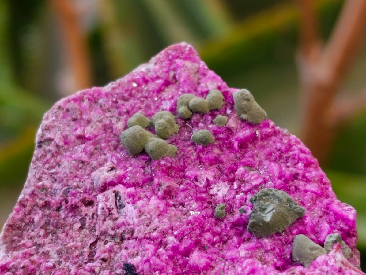 Natural Salrose Cobaltion Dolomite with Malachite Specimens x 6 From Kakanda, Congo - Toprock Gemstones and Minerals 