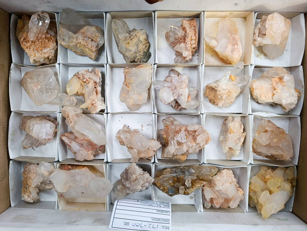 Natural Quartz Clusters x 24 From Mpika, Zambia - Toprock Gemstones and Minerals 