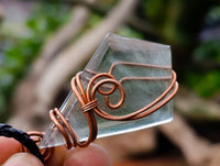 Hand Made Mixed Stone Copper Wire Wrapped Pendants x 6 From Southern Africa