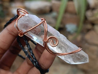 Hand Made Mixed Stone Copper Wire Wrapped Pendants x 6 From Southern Africa