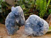 Natural Blue Celestite Specimens x 3 From Sakoany, Madagascar