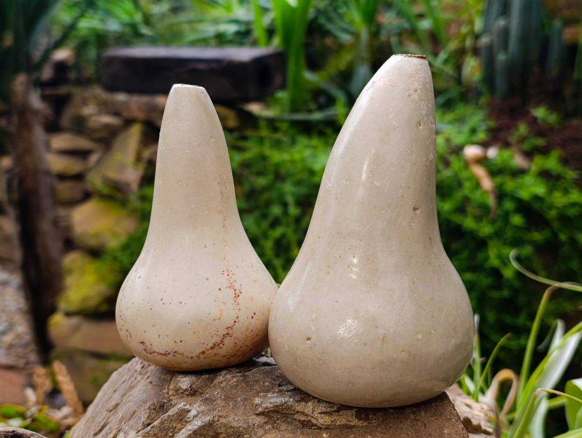 Hand Made Butternut Soapstone Carvings x 4 From Zimbabwe - Toprock Gemstones and Minerals 