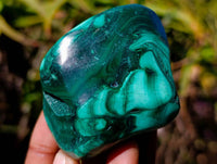Polished Flower Banded Malachite Free Forms x 6 From Congo