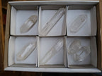 Polished Double Terminated Clear Quartz Crystals x 7 From Madagascar - Toprock Gemstones and Minerals 
