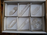 Polished Double Terminated Clear Quartz Crystals x 7 From Madagascar