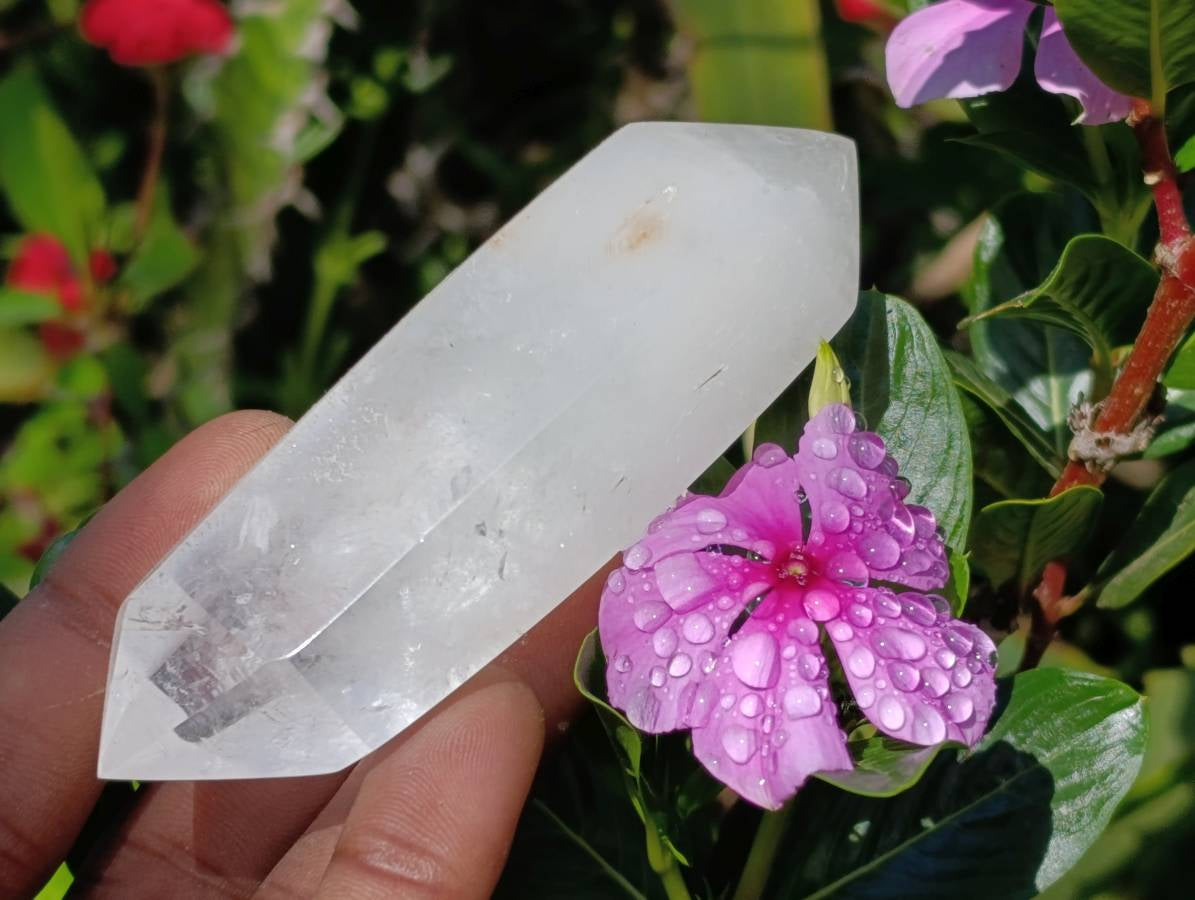 Polished Double Terminated Clear Quartz Crystals x 7 From Madagascar - Toprock Gemstones and Minerals 