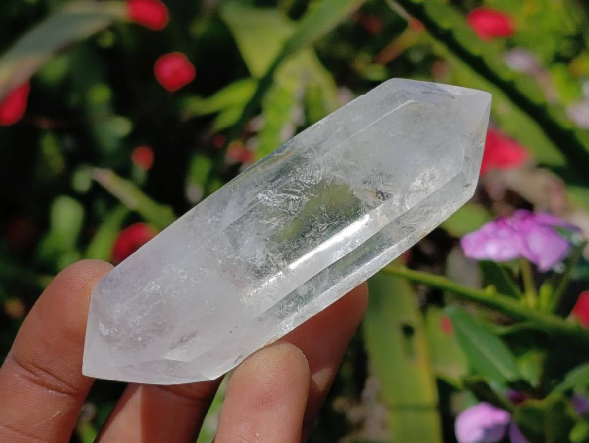 Polished Double Terminated Clear Quartz Crystals x 7 From Madagascar - Toprock Gemstones and Minerals 