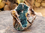 Natural Ball Malachite and Drusy Quartz On Dolomite Matrix Specimen x 1 From Kambove, Congo - Toprock Gemstones and Minerals 