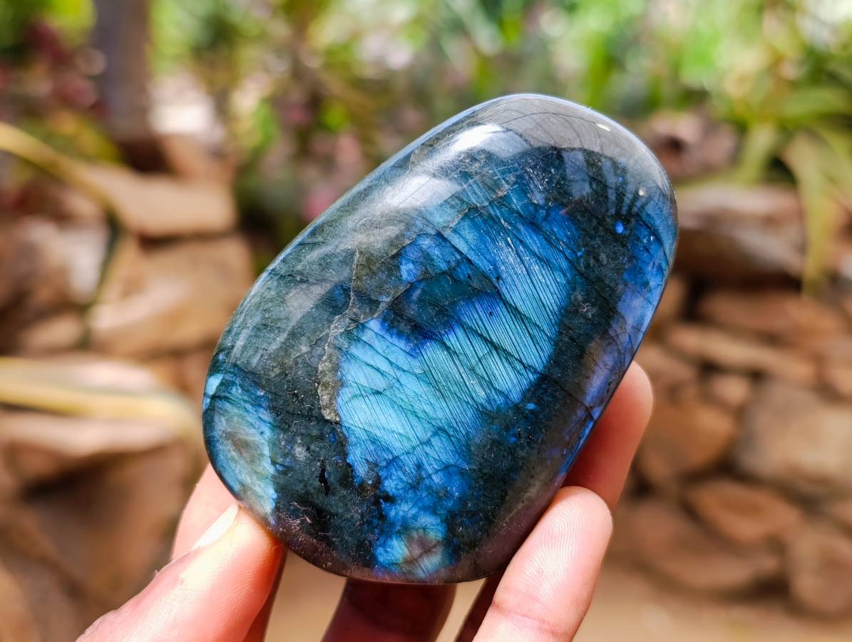 Polished Labradorite Standing Free Forms x 6 From Tulear, Madagascar - Toprock Gemstones and Minerals 