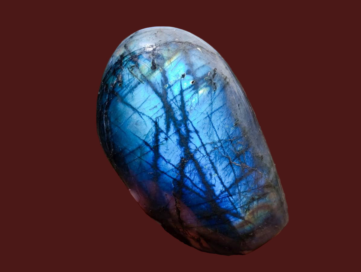 Polished Labradorite Standing Free Forms x 6 From Tulear, Madagascar - Toprock Gemstones and Minerals 