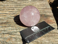 Polished Star Rose Quartz Spheres x 3 From Madagascar