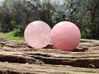 Polished Star Rose Quartz Spheres x 3 From Madagascar - Toprock Gemstones and Minerals 