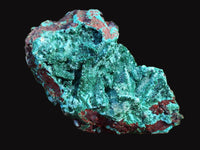 Natural Drusy Quartz Coated Malachite On Red Copper Dolomite Specimens x 3 From Lupoto Mine, Congo
