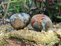 Polished Polychrome Jasper Palm Stones x 20 From NW Coast, Madagascar
