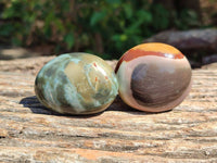 Polished Polychrome Jasper Palm Stones x 20 From NW Coast, Madagascar