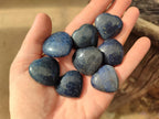 Polished Lazulite Hearts x 35 From Madagascar - Toprock Gemstones and Minerals 