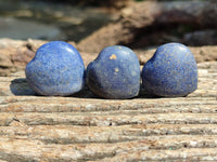 Polished Lazulite Hearts x 35 From Madagascar