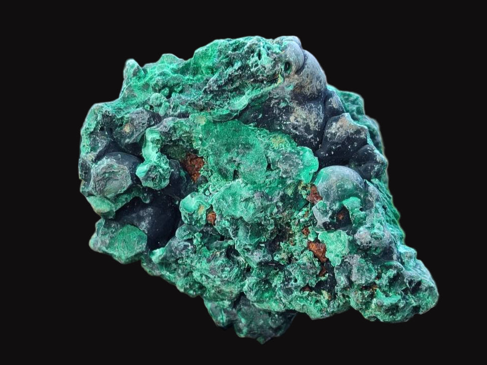 Natural Silky Malachite Specimens x 6 From Kasompe, Congo - Toprock Gemstones and Minerals 