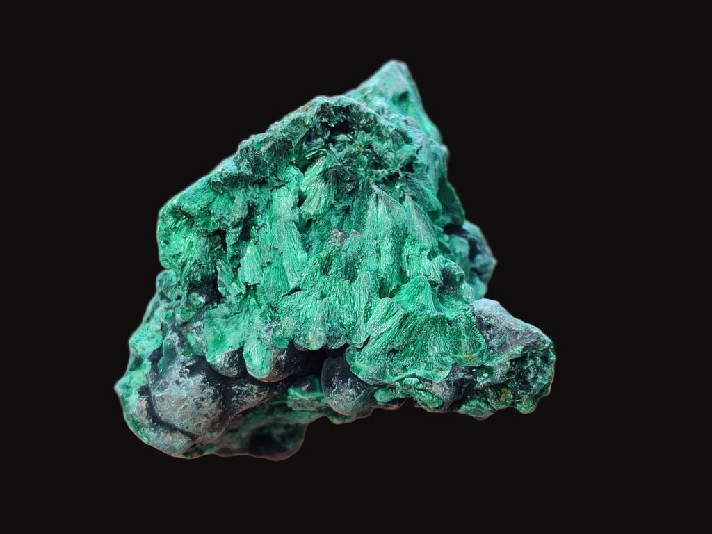 Natural Silky Malachite Specimens x 6 From Kasompe, Congo - Toprock Gemstones and Minerals 