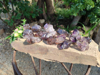 Natural Window Amethyst Crystals x 20 From Chiredzi, Zimbabwe