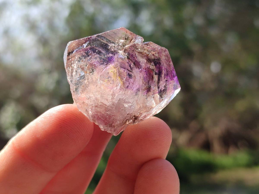 Natural Window Amethyst Crystals x 20 From Chiredzi, Zimbabwe - Toprock Gemstones and Minerals 