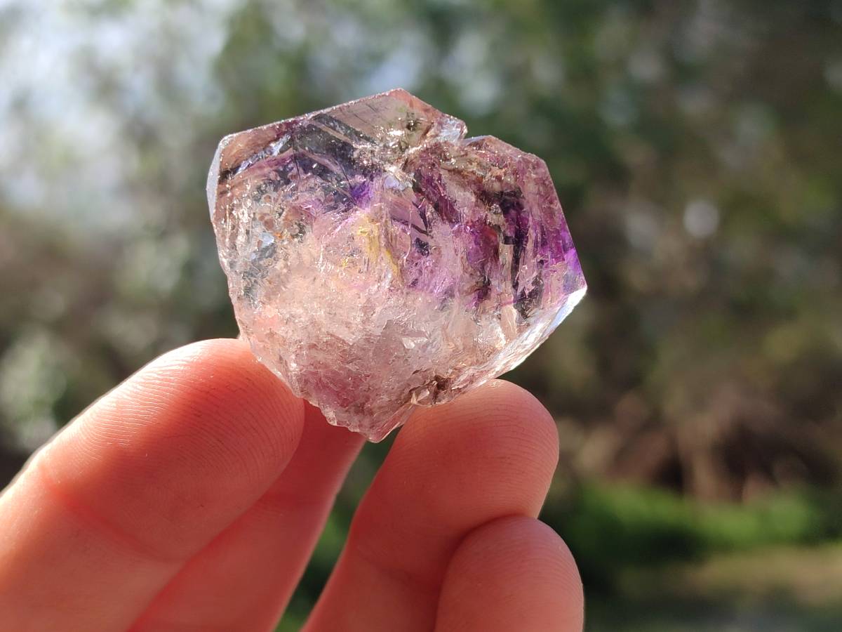 Natural Window Amethyst Crystals x 20 From Chiredzi, Zimbabwe - Toprock Gemstones and Minerals 