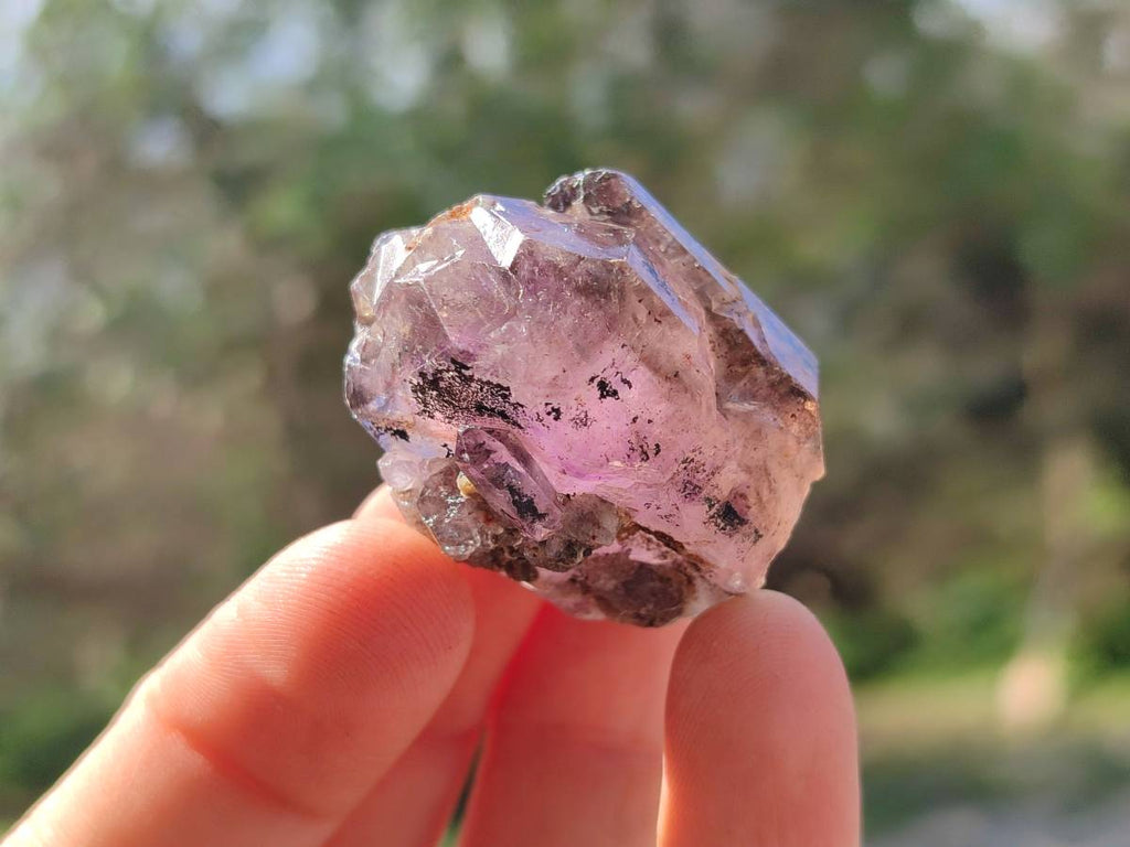 Natural Window Amethyst Crystals x 20 From Chiredzi, Zimbabwe - Toprock Gemstones and Minerals 