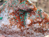 Natural Ball Malachite and Drusy Quartz On Dolomite Matrix Specimens x 2 From Kambove, Congo