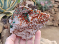 Natural Ball Malachite and Drusy Quartz On Dolomite Matrix Specimens x 2 From Kambove, Congo