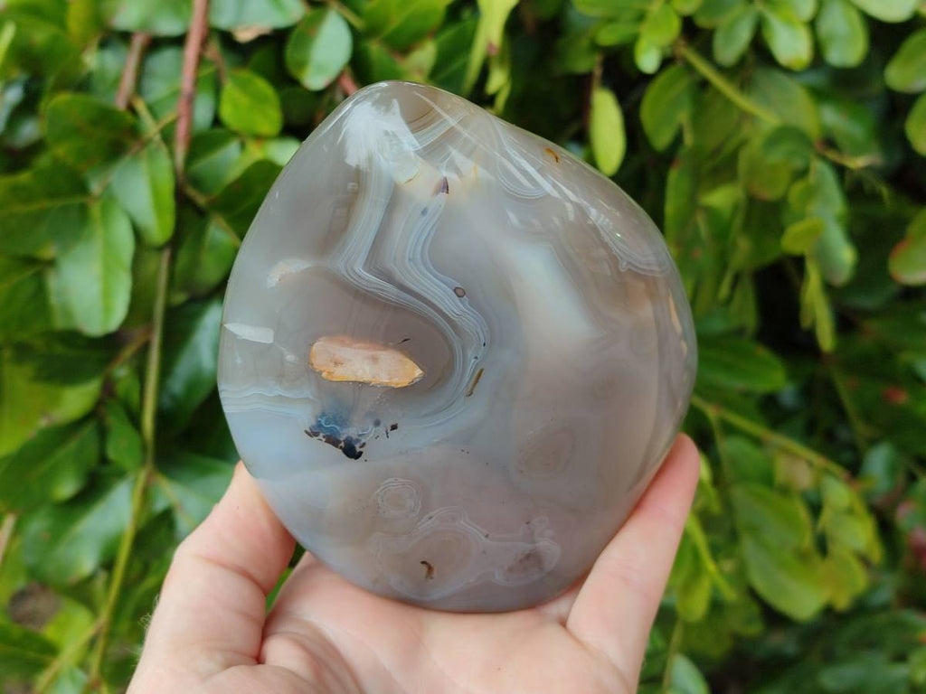 Polished Agate Standing Free Forms x 1 From West Coast, Madagascar - Toprock Gemstones and Minerals 