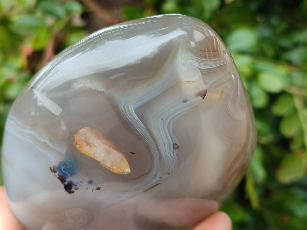 Polished Agate Standing Free Forms x 1 From West Coast, Madagascar - Toprock Gemstones and Minerals 