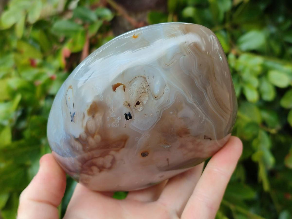 Polished Agate Standing Free Forms x 1 From West Coast, Madagascar - Toprock Gemstones and Minerals 