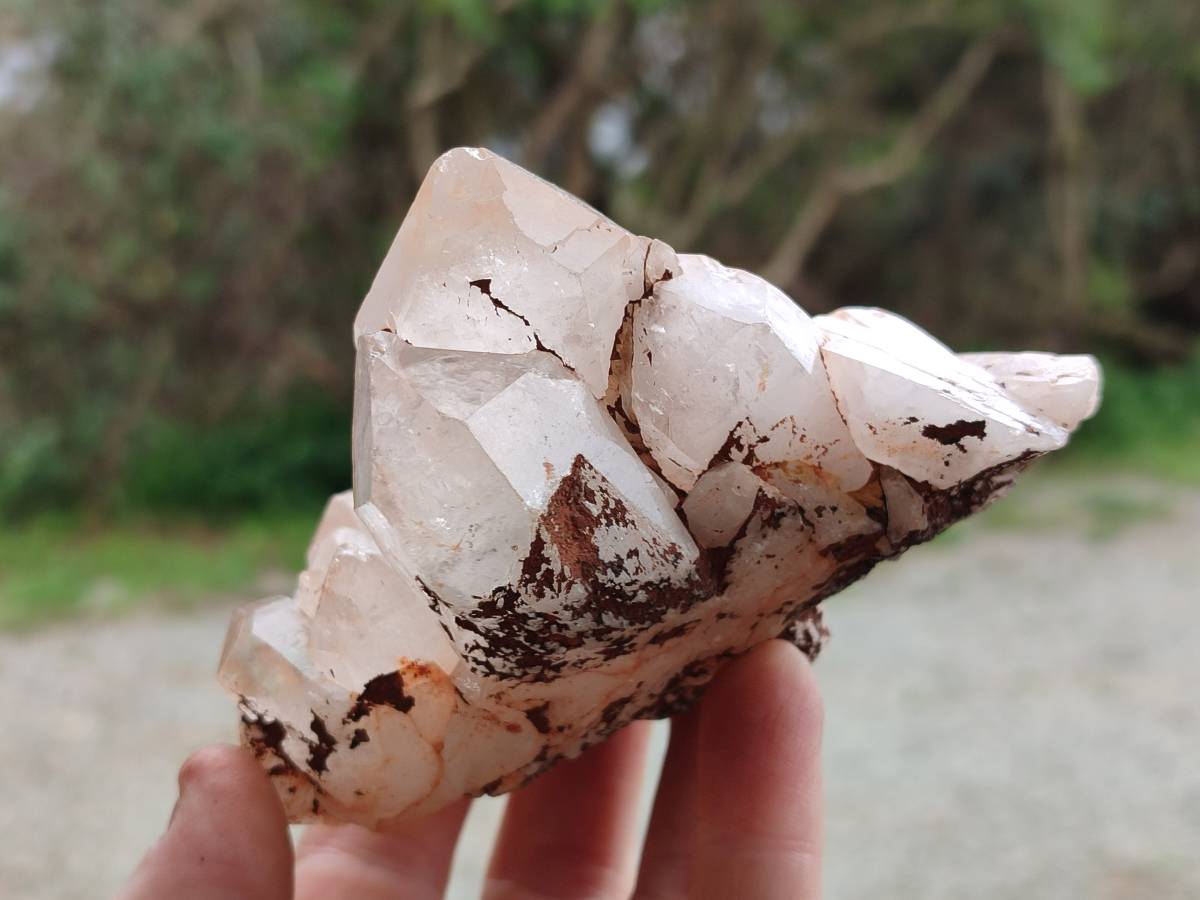 Natural Quartz Clusters x 4 From Mpika, Zambia - Toprock Gemstones and Minerals 