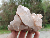 Natural Quartz Clusters x 4 From Mpika, Zambia