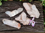 Natural Quartz Clusters x 4 From Mpika, Zambia - Toprock Gemstones and Minerals 
