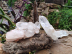 Natural Quartz Clusters x 4 From Mpika, Zambia - Toprock Gemstones and Minerals 