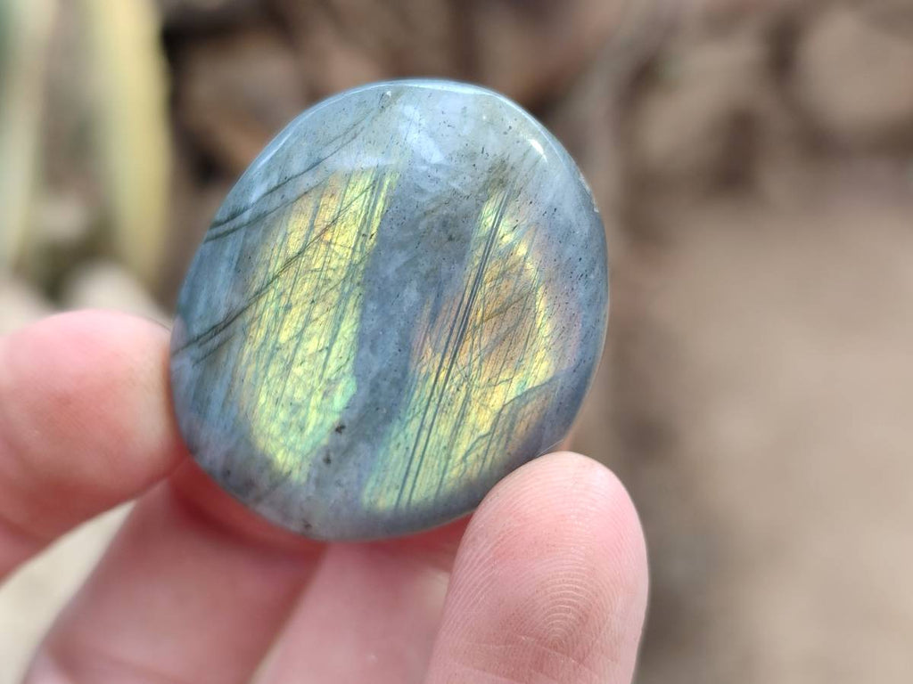 Polished Labradorite Palm Stones x 20 From Tulear, Madagascar - Toprock Gemstones and Minerals 