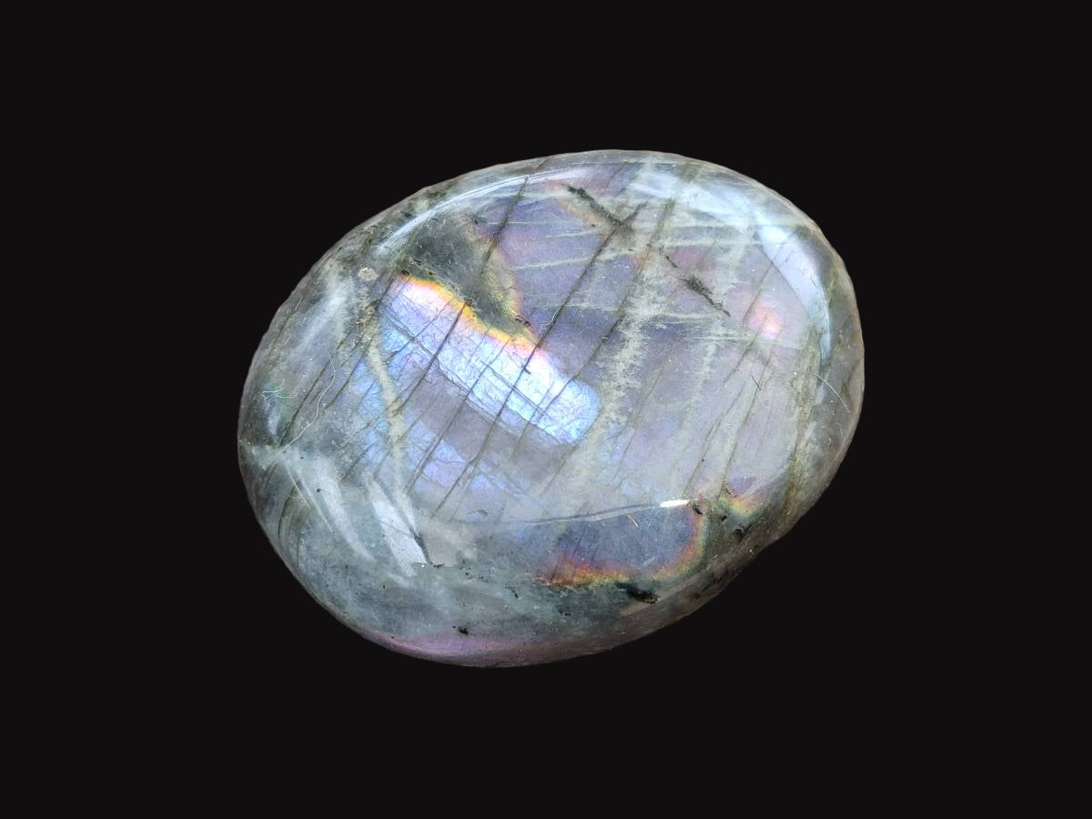 Polished Labradorite Palm Stones x 20 From Tulear, Madagascar - Toprock Gemstones and Minerals 