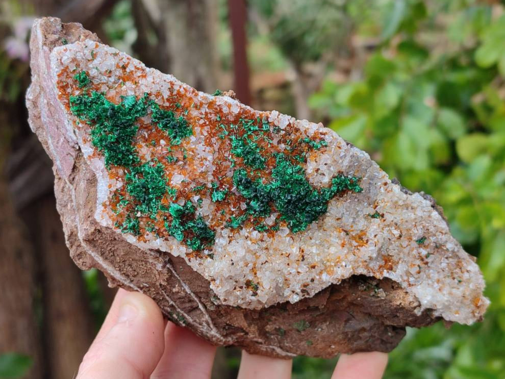 Natural Crystalline Ball Malachite and Quartz On Dolomite Matrix Specimens x 2 From Kambove, Congo - Toprock Gemstones and Minerals 