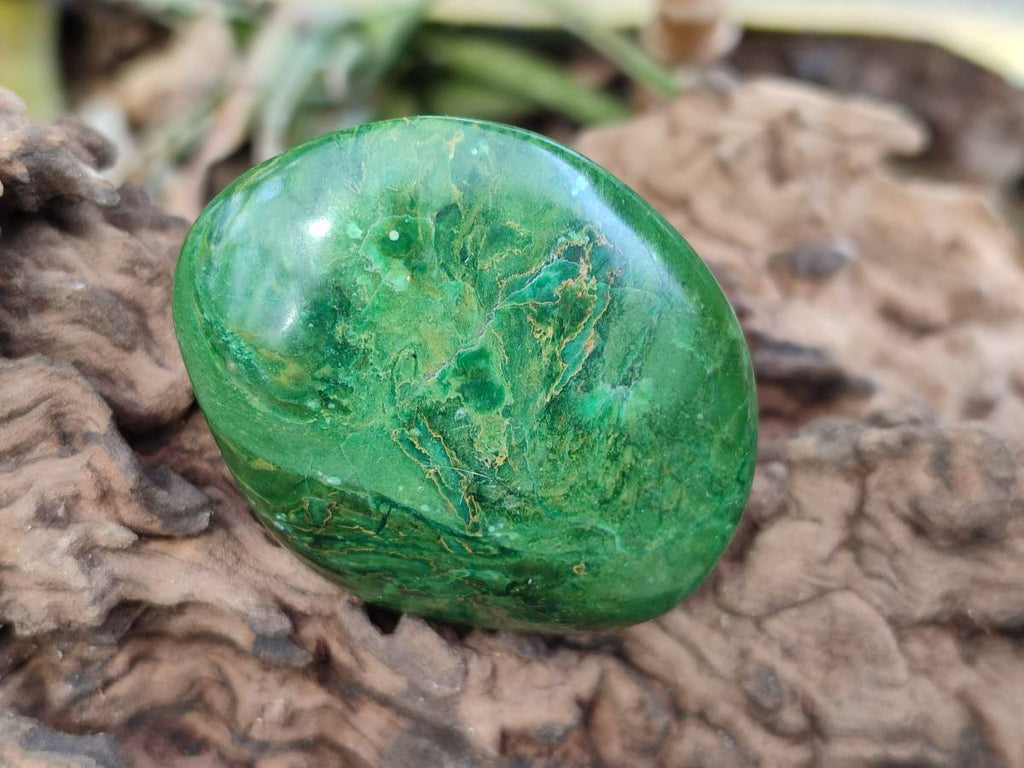 Polished Verdite Palm Stones x 12 From Zimbabwe - Toprock Gemstones and Minerals 