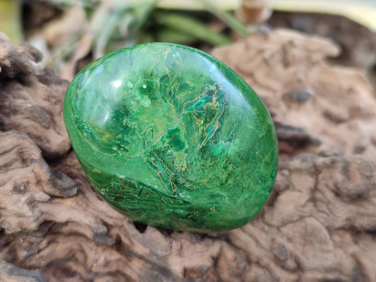 Polished Verdite Palm Stones x 12 From Zimbabwe - Toprock Gemstones and Minerals 