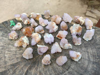 Natural Mixture Of Spirit Amethyst and Ametrine Clusters x 35 From Boekenhouthoek, South Africa