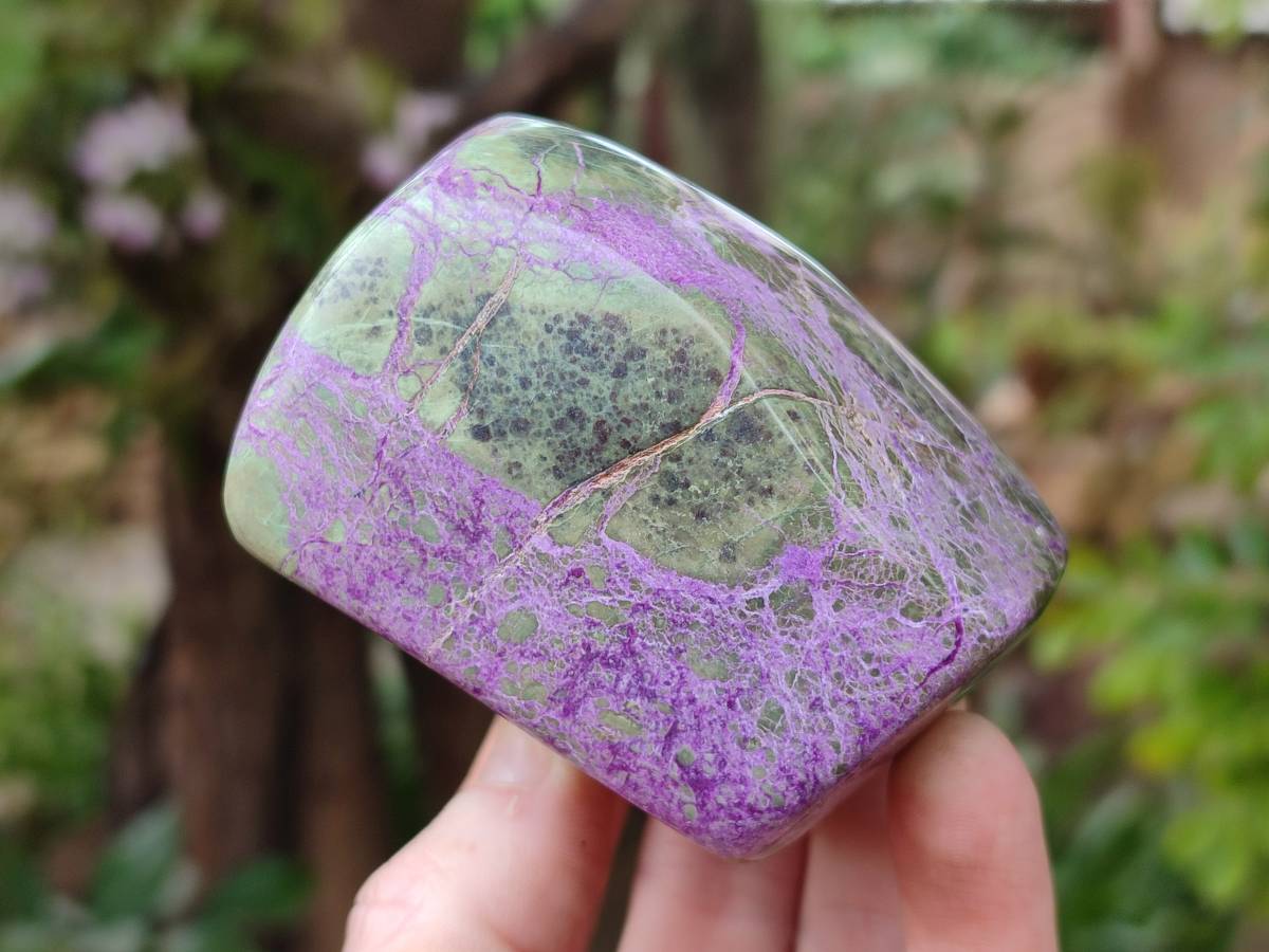 Polished Stichtite Free Forms x 4 From Barberton, South Africa - Toprock Gemstones and Minerals 